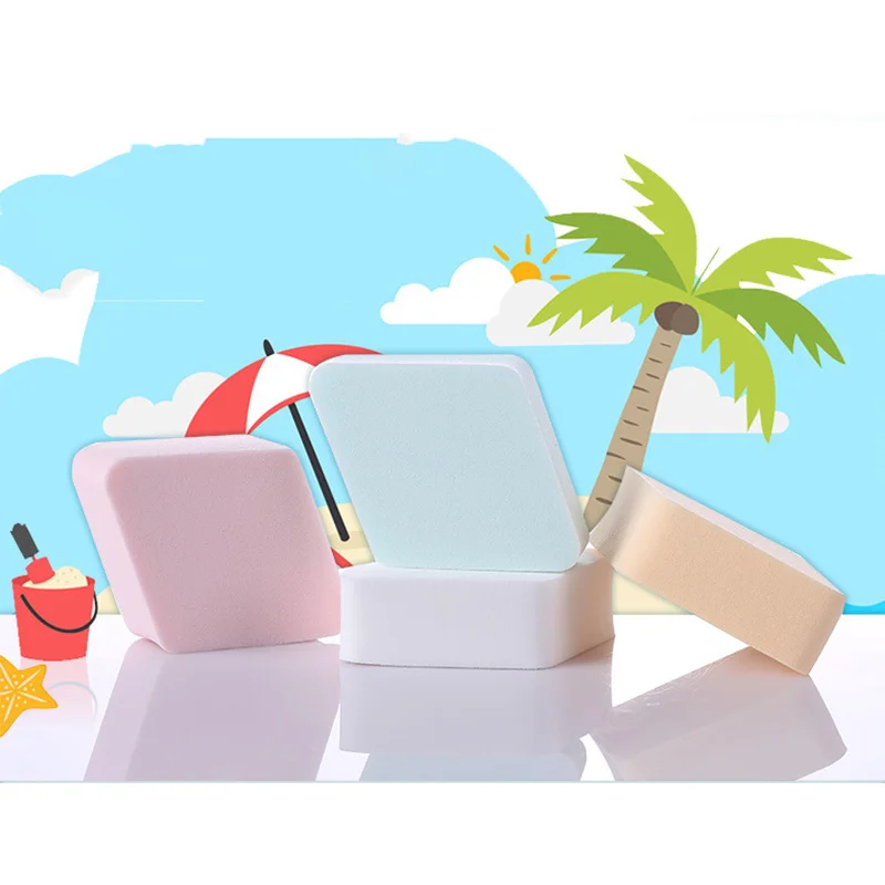 

4 pieces / box Fashion Smooth Makeup Concealer Tool Foundation Sponge Puff Convenient Hydrophilic Wet and dry Makeup puff