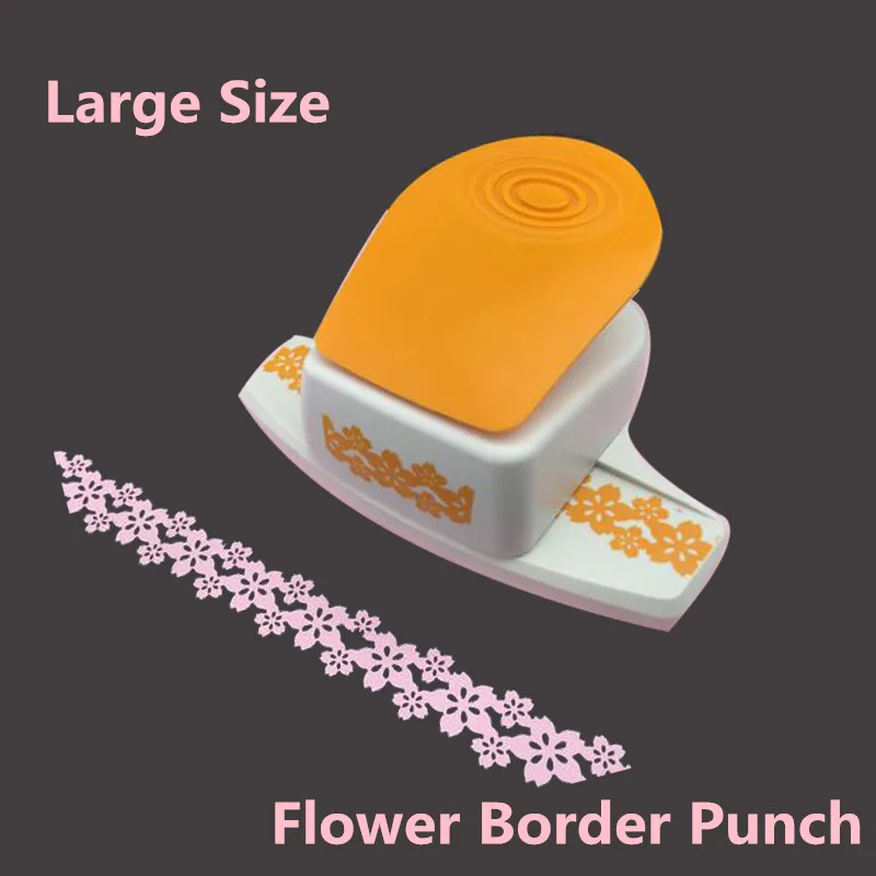 

Diy Tool Large Paper Sakura Hole Puncher for Scrapbooking Embossed Machine Coaster Photo Frame Flower shape Border Punch