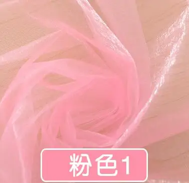 Высококачественный 10 метровый светильник из розовой органзы в рулоне из прозрачной органзы для свадебного украшения