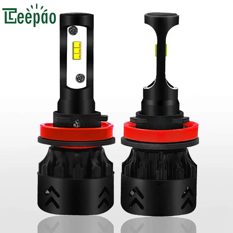 

2Pcs/set Mini8 Car Headlight H4 Double light H11 LED Bulb All In One Auto Bulb 50W 9600LM 6000K IP68 Spotlight Car Auto Headlamp