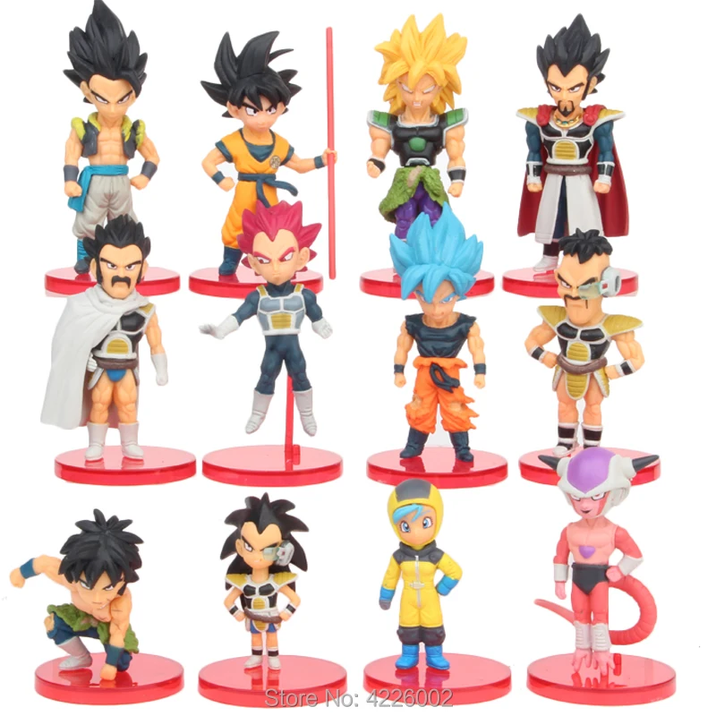 

Dragon Ball King Vegeta Gotenks Broli Action Figures Super Saiya 3 God SS Son Goku Frieza Bulma Model Dolls Kids Toys for Boys