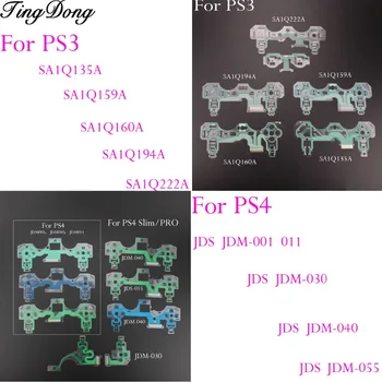 

2pcs Replacement Buttons Ribbon Circuit Board for PS4 Dualshock 4 Pro Slim Controller Conductive Film Keypad flex Cable PCB