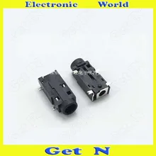 500pcs PJ 381 4SMD 3 5MM Auido Video Jacks Socket 3 5mm Headphone Connectors wtih Column