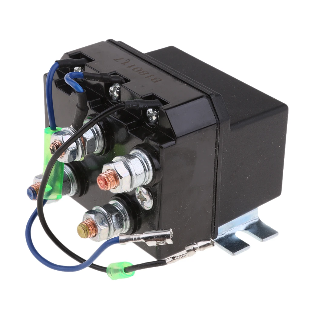 DC 12V Heavy Duty Winch Solenoid Relay Upgrade Equiv 200 Amps Recovery Larger Contact Faces / Faster Contact Closure