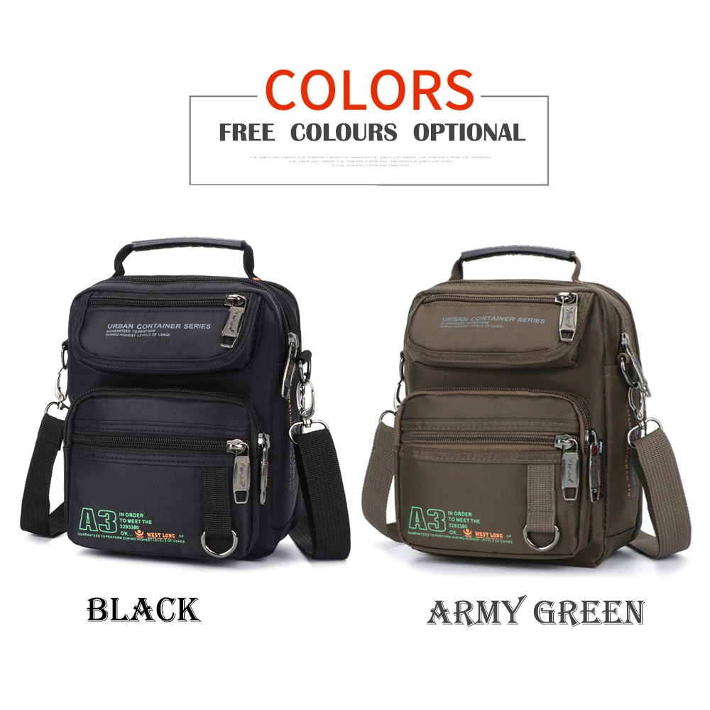 3707W Men Messenger Running Bags Casual Multifunction Small Travel Bags Waterproof Shoulder Waist Packs Military Crossbody Bags