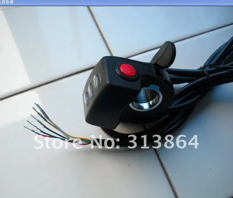 

High quality 36V Thumb Throttle for 36V E-bike Conversion Kit with battery indicator&on/off switch Wuxing Brand