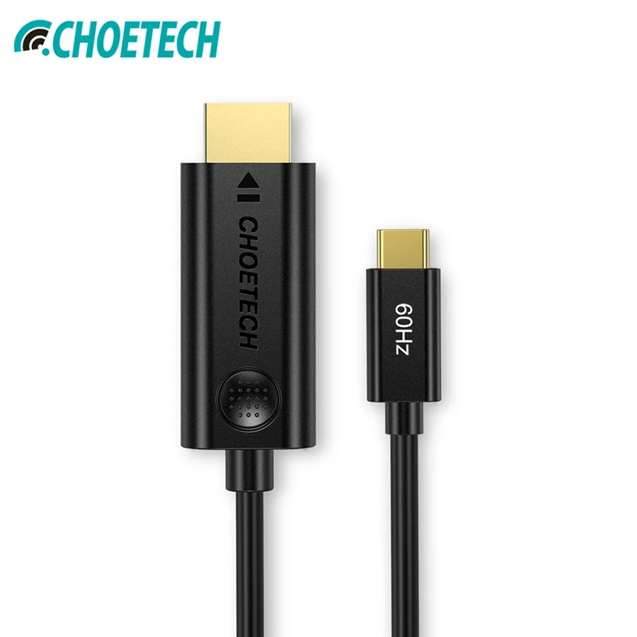 

CHOETECH USB C to HDMI 4K Cable Adapter 60Hz 6Ft USB Type C to HDMI 1080p For 2017 2018 MacBook Pro Samsung Galaxy S9 For Huawei
