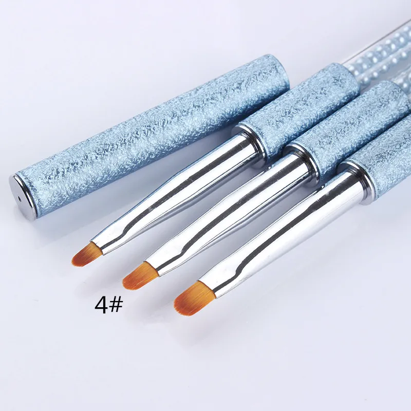 1 шт. УФ-гель-лайнер для рисования, кисть для рисования цветами, акриловая ручка, 7 мм, 9 мм, 11 мм, серебристая ручка, инструмент для маникюра, дизайна ногтей - Цвет: D4