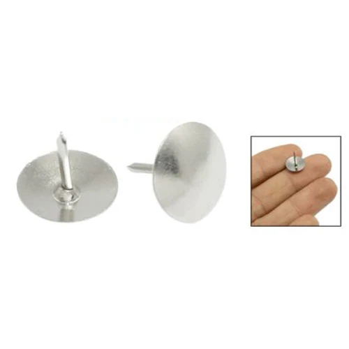 affordable 100pcs silver tone corkboard photo push pins thumb tacks silver push pins