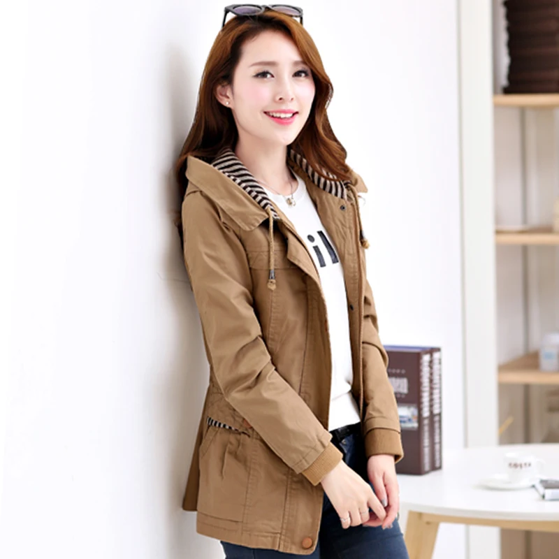 

Women's small slim short design jackets short jacket spring autumn women long-sleeve casual with a hood outerwear lady's coat