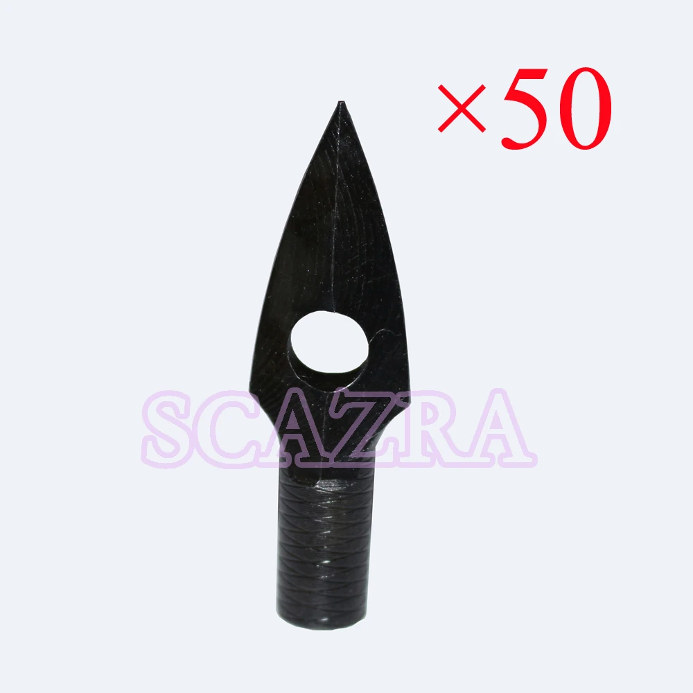 50 шт. Охота Сталь 200 зерна Винтаж Broadheads стрельба из лука деревянные клей на