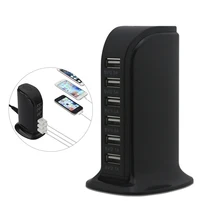 30 Вт мульти 6 порт USB зарядное устройство 6A быстрая зарядная станция Настольный дорожный концентратор разъемы удлинитель Разъем Platooninsert