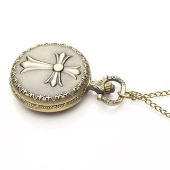 

Cross Pocket Watches FOB Watches Men Women Gift With Chain Free Shipping High Quality