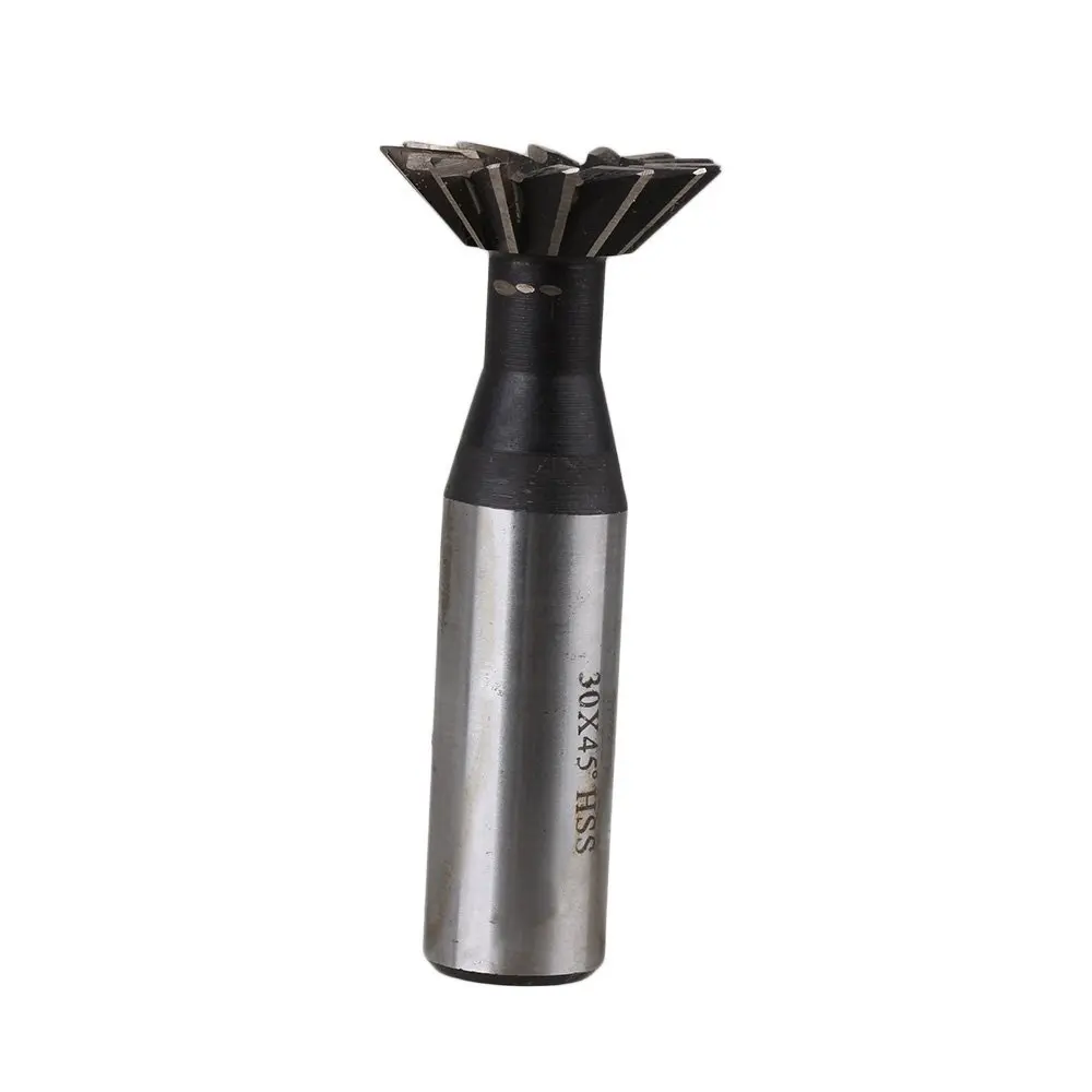 45 degree hardened high speed steel dovetail cutter 30mm double edged