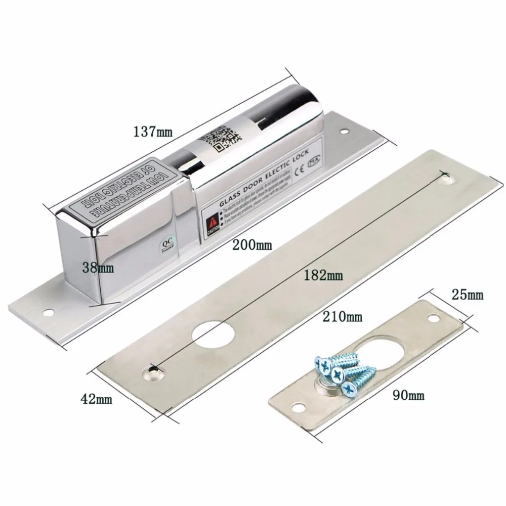 

low Temperature with time delay Electronic Bolt Drop Door Lock for access control system DC12V electric lock for door