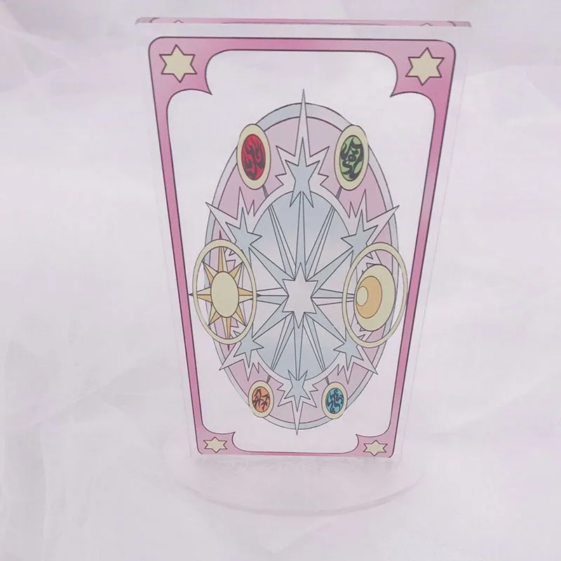 1 шт. аниме cardcaptor sakura KINOMOTO SAKURA clow card прозрачные карты Косплей Костюм - Цвет: card cakura