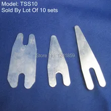 10 наборов Серебряная Татуировка Liner& Shader контактные пружины набор Поставки TSS10