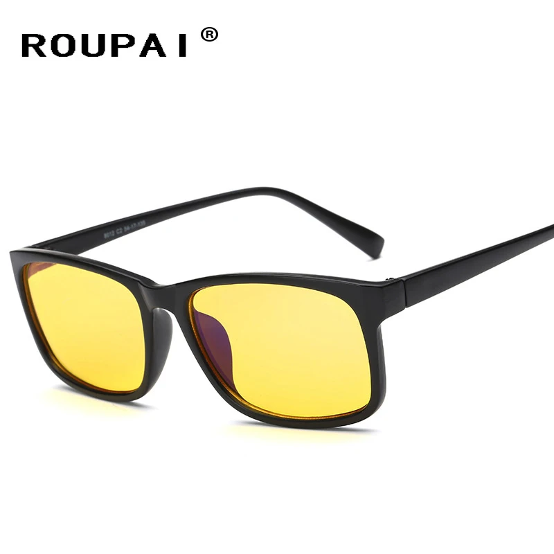 Goede ROUPAI Anti Blauw Licht Goggles led Leesbril stralingsbestendige Bril Computer Gaming brillen Frame Brillen H8012