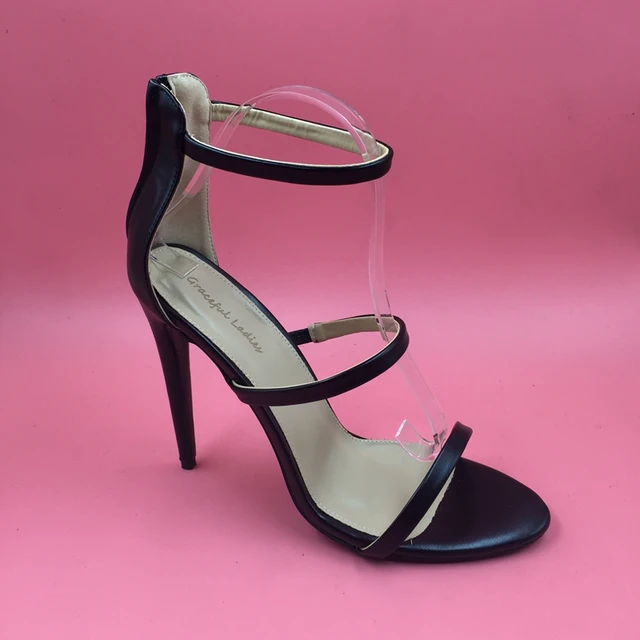 black thin straps high heel sandal women size 12 shoes ladies women s size 12 shoes