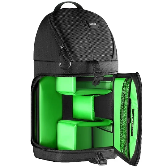 Neewer профессиональная сумка-слинг для хранения камеры, прочный водонепроницаемый и устойчивый к разрыву черный рюкзак для переноски, чехол для DSLR камеры - Цвет: Green