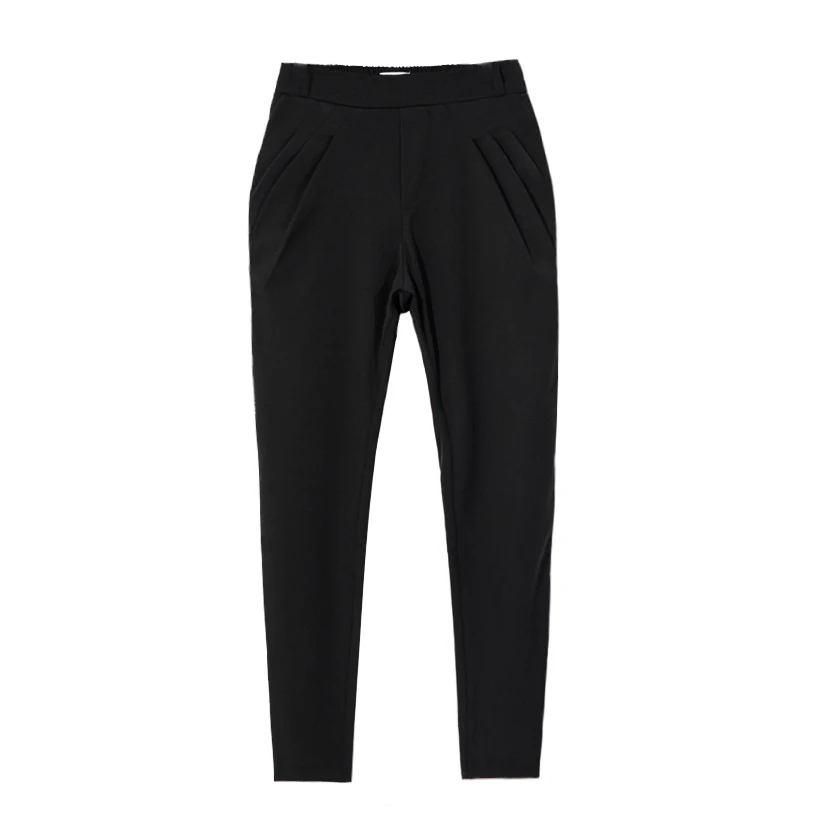 

Summer thin section stretch pants trousers hairstylist micro Cross casual pants high top hanging crotch harem pants
