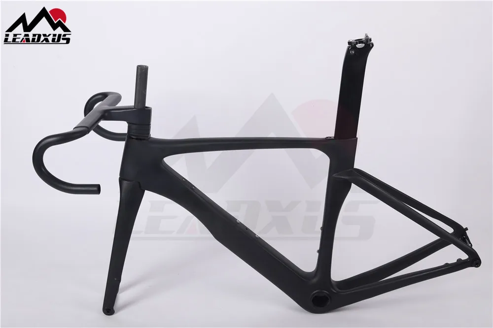 Best LEADXUS 2019 Newest CLR350X Disc Brakes Aero Carbon Fiber Racing Bicycle Frame Road Aero Racing Bike Frame 46/49/52/54/56/58cm 1
