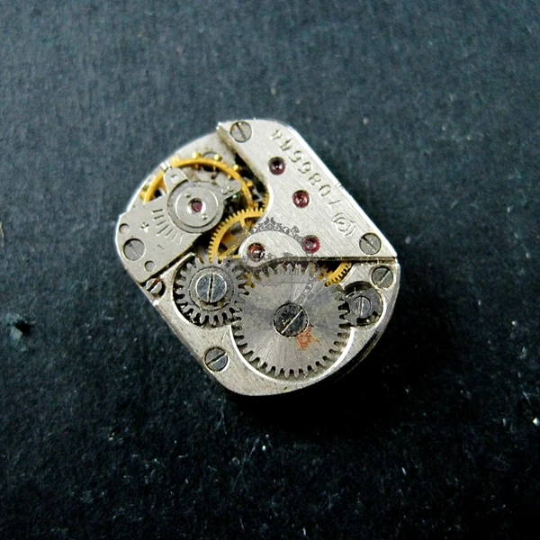 13x18 мм настоящие винтажные использованные паровые панк прямоугольные часы механизм антикварный серебряный Кабошон DIY поставки 1830056