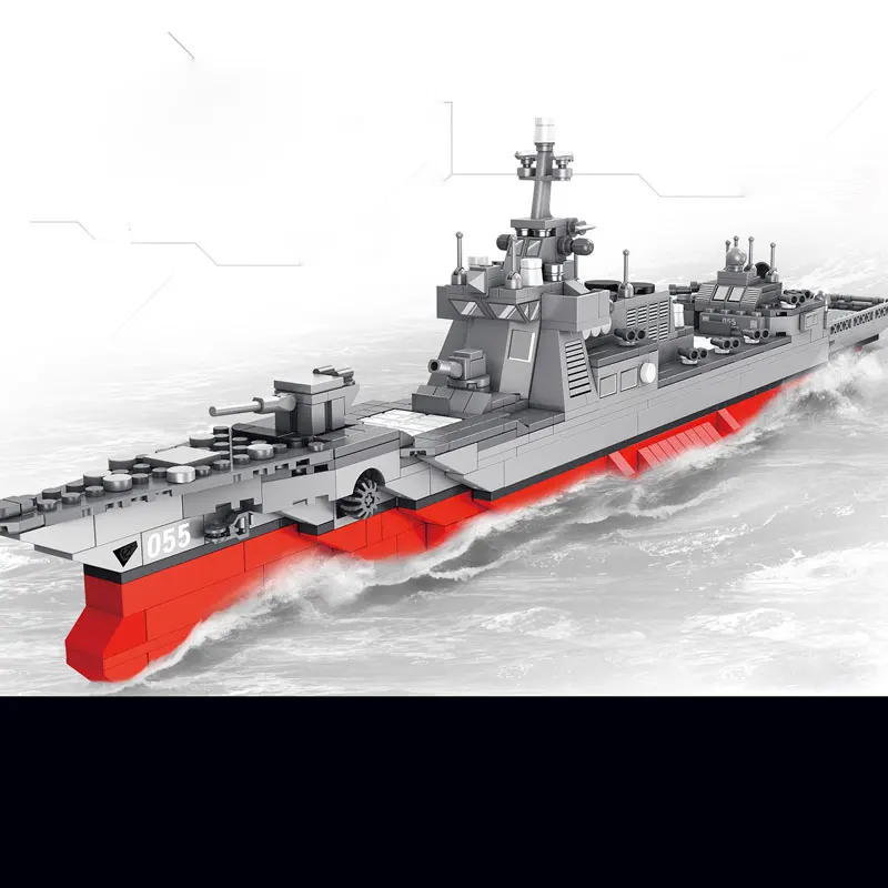 

Panlos 632006 Military Toys The 055 Missile Destroyer Set Building Blocks Bricks New Assembly Enlighten Kid Toys Christmas Gifts