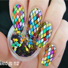 1 Box Nail Glitter Multicolor 2mm Design Tips Decoration Sparkling Diamond Design Nail Art Glitter 8143909