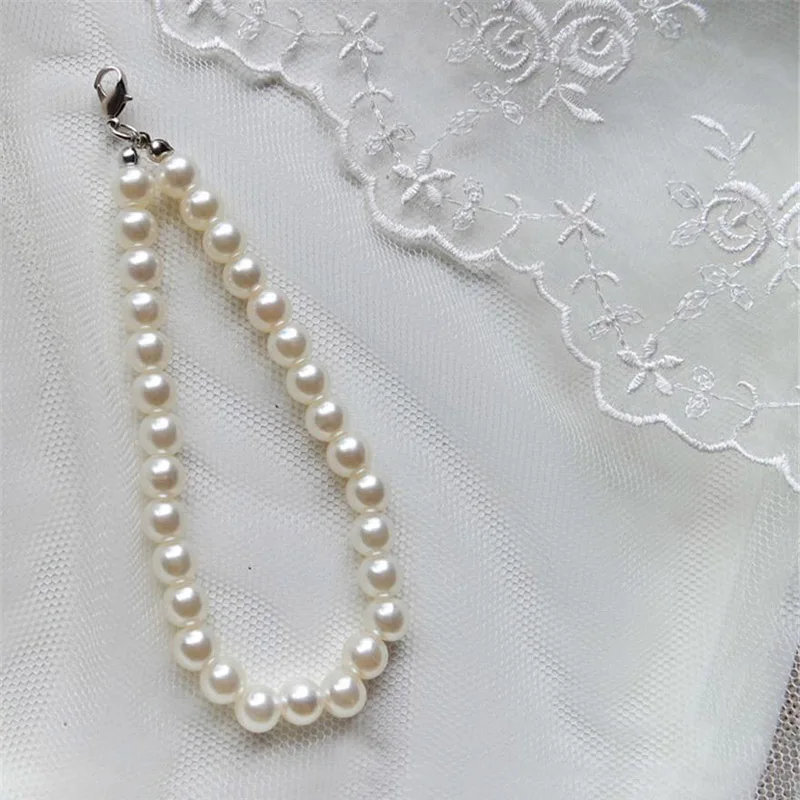 Новые модные DIY жемчужина брелок Для женщин брелок для Для женщин сумки Peal бусы кольцо для ключей для изготовления ювелирных изделий Аксессуары