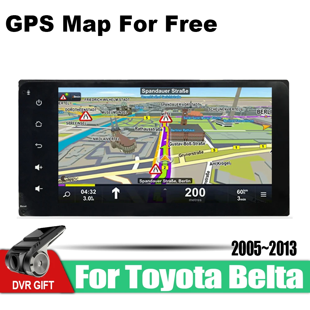 Sale ZaiXi Android Car 2 din multimedia GPS Navigation For Toyota Belta Limo Vois Yaris 2005~2013 vedio stereo Radio audio video map 4