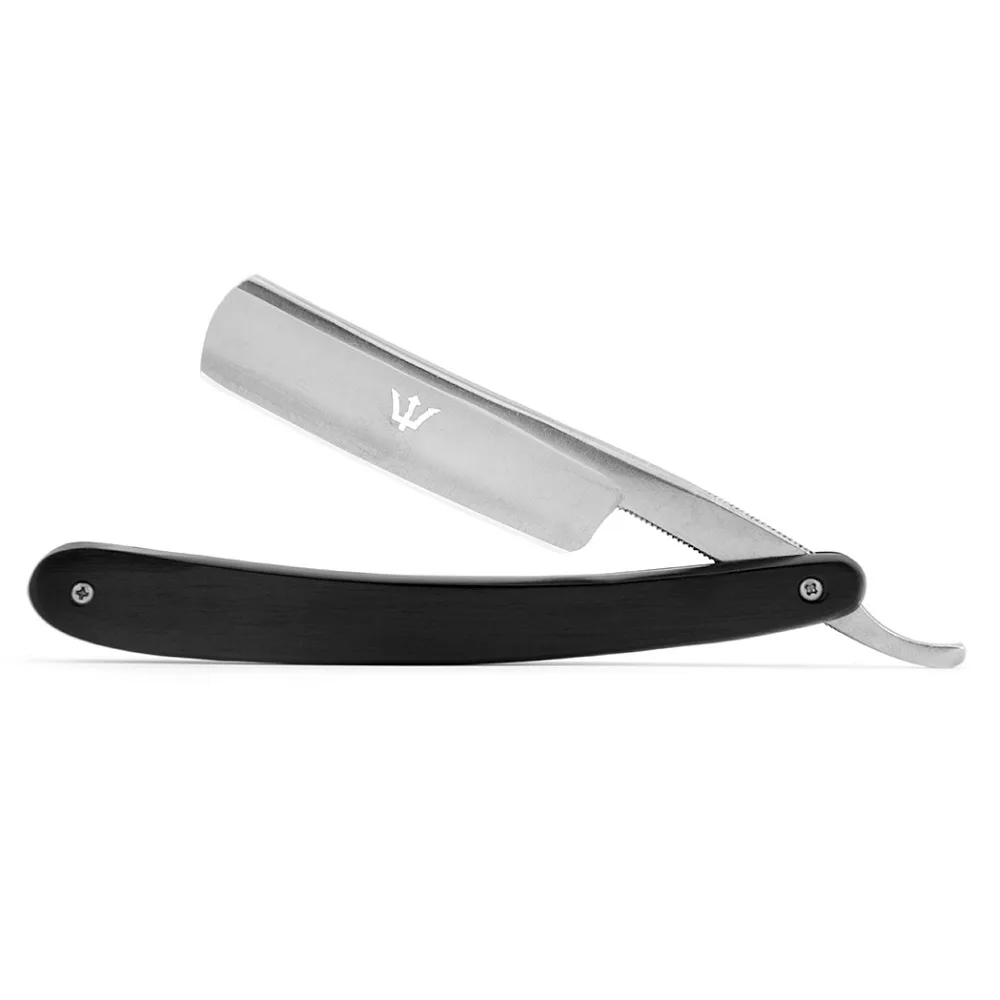Классический Ebony с деревянной ручкой, бритва с прямым краем, Складывающийся мужской нож для бритья, бритва для бороды