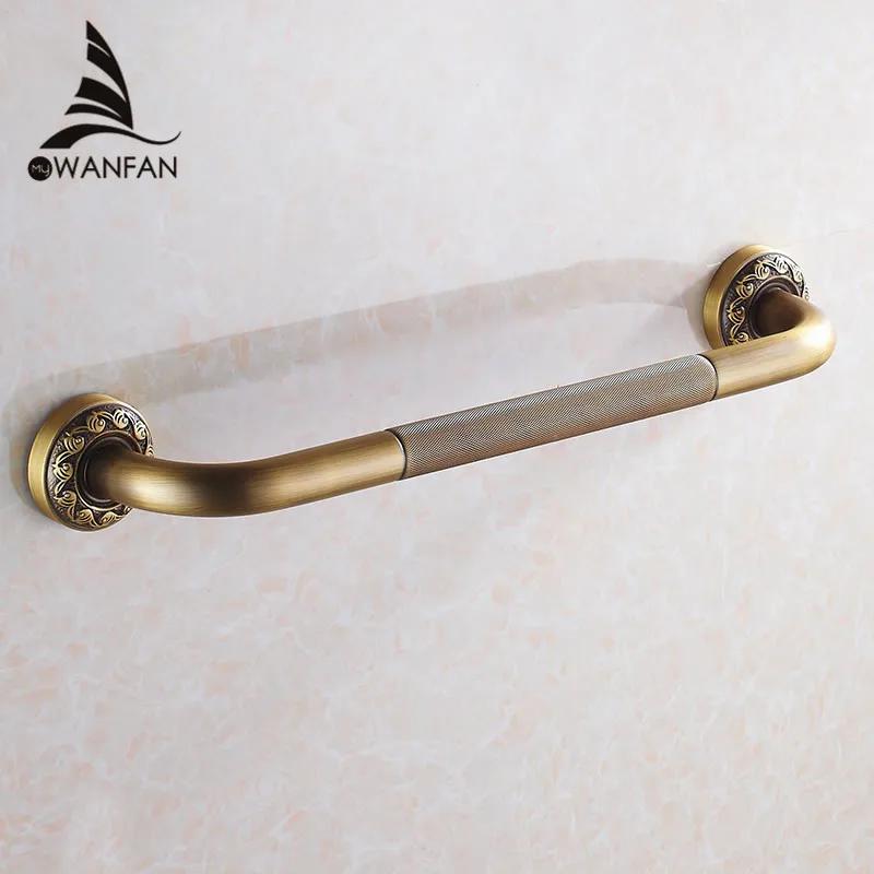 Grab Bars Antique Brass Wall Mounted 52 cm Bathroom Safety Handles