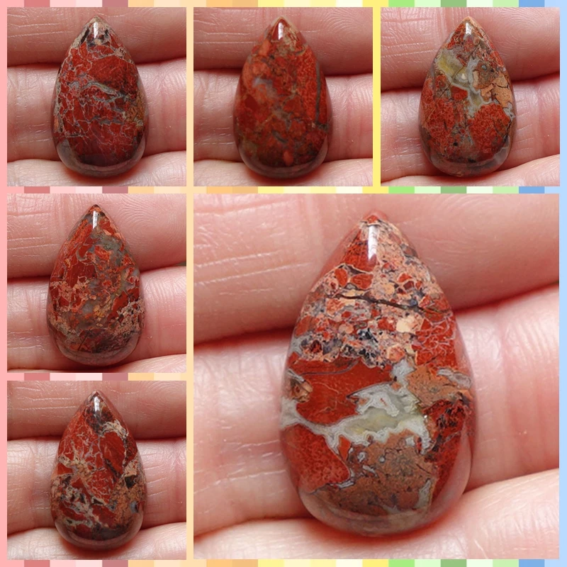 Flame Stone Necklace and Pendant