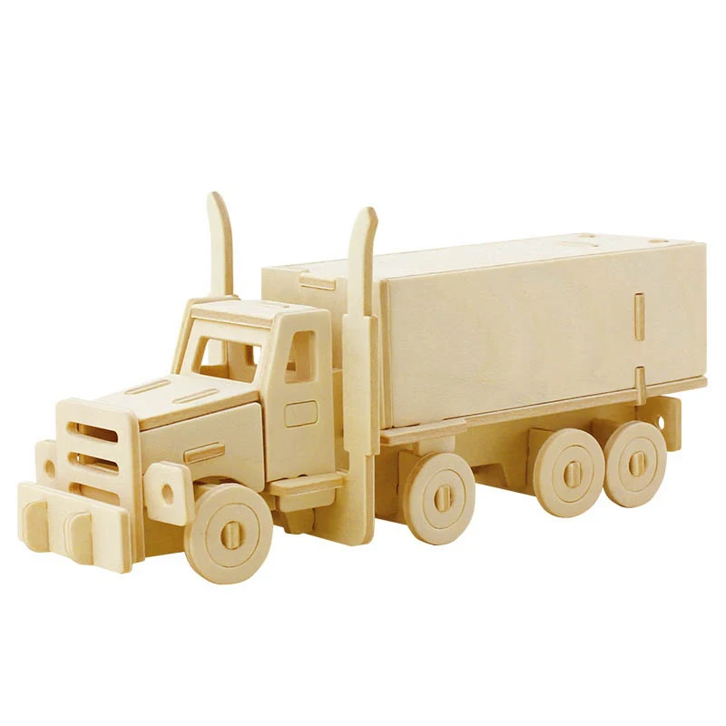 

Robud Wooden Assembly Large Land Diecasts & Toy Vehicles Model 3D Classic Toys Puzzles Hobbies Gift for Children H3