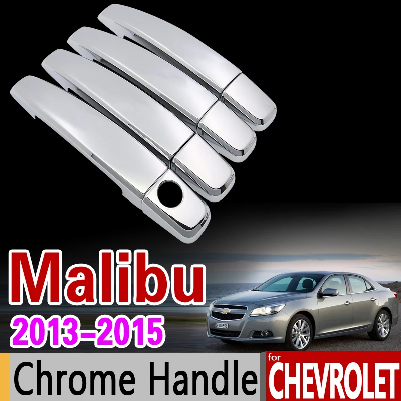 Car Chrome Door Handle Cover Trim Set for Chevrolet Malibu 2013 2014 2015 Holden Limited Accessories Stickers Styling | Автомобили и
