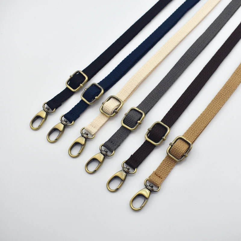 1.2cm adjustable cotton woven shoulder bag strap antique buckle bag handle replacement DIY handbag strap accessories KZ0348 woven bag with convertible strap