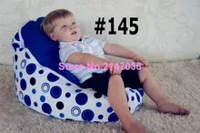 Solid blue circle balls Elder kids Baby bean bag bed sofa chair bedroom furniture set , portable children anywhere beanbag chair