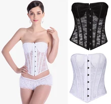 NEW floral lace Steel Boned weedding underbust Sexy Waist Workout Cincher Body Shaper Shapewear Corset S-XXL 0832B Women girl