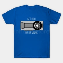 GILDAN Get Rich or Die Mining – Crypto T-Shirt