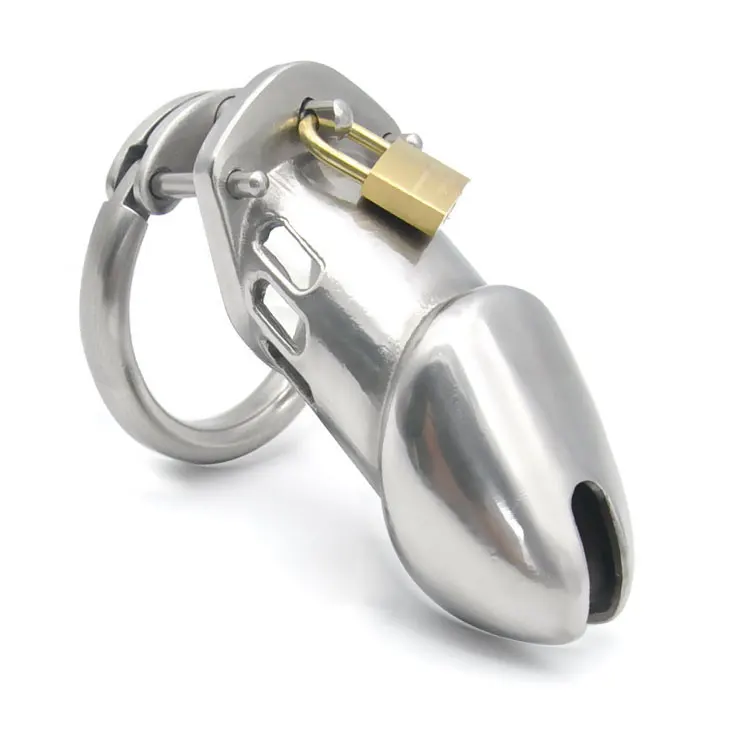 

Long One Stainless Steel Male Chastity Device Cock Cages Virginity Locks Chastity Belt Penis Ring Penis Lock Cock