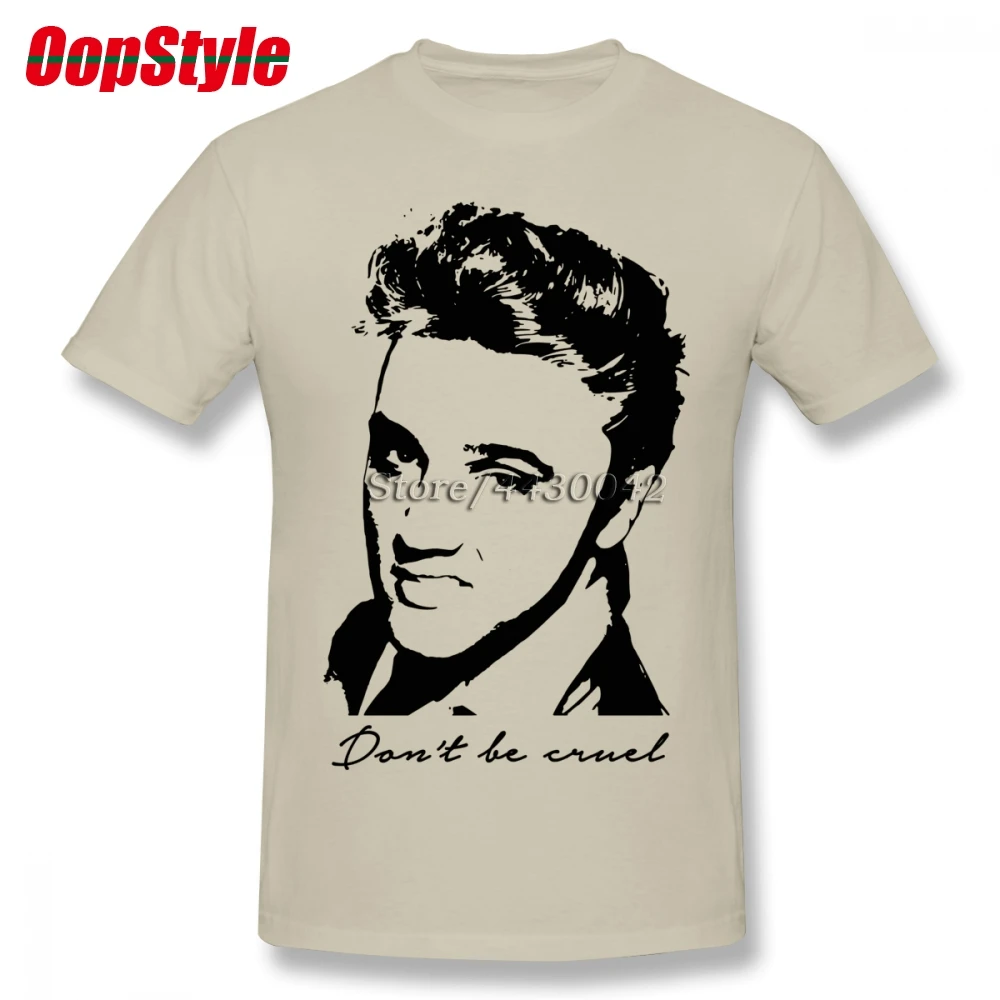 Мужская хлопковая футболка с принтом Don't Be Cruel Elvis Presley большие размеры 4XL 5XL 6XL