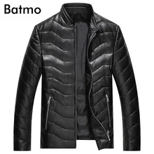 Batmo новое поступление, зимнее плотное теплое белое пуховое пальто из натуральной кожи овчины, мужское пальто, размер L, XL, XXL, XXXL, 4XL 7105