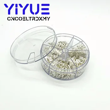 

1900pcs Non-Insulated Wire Connector Ferrules Electrical Cable Terminal Copper Bare Tinned Crimp Terminal 0.5mm2-2.5mm2 5 Types