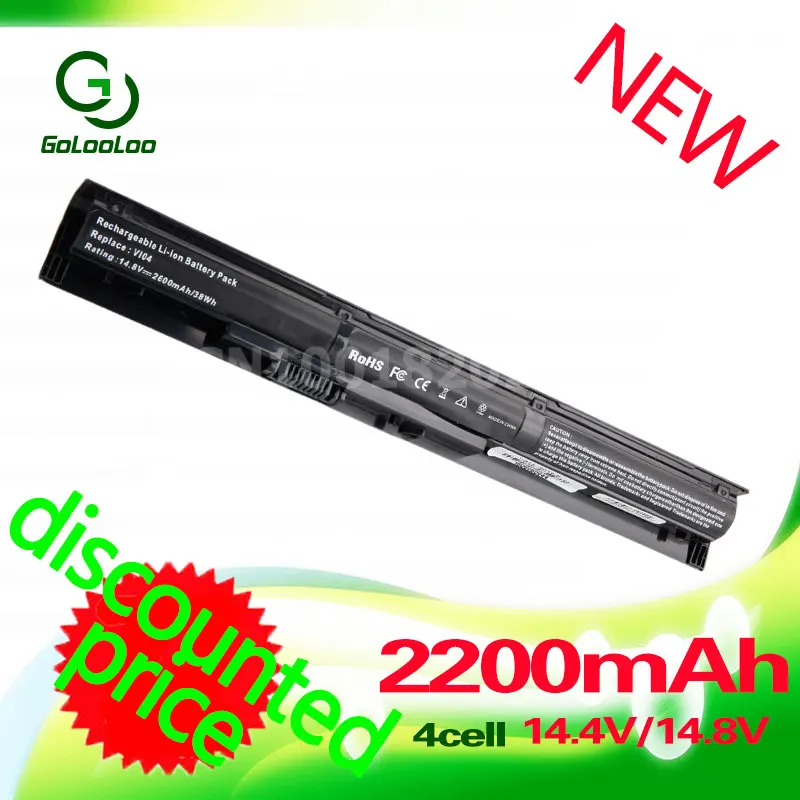 

Golooloo 4 cells Battery for HP Pavilion VI04 HSTNN-DB6J hstnn-lb5s HSTNN-DB6I TPN-Q140 15-ab093tx 15-ab525TX 15-ab548TX