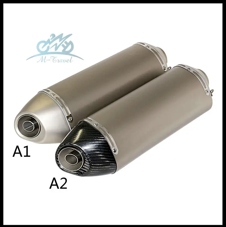 

51mm motorcycle Universal Carbon Fiber Exhaust muffer TMAX530 cbr1000rr cbf cbt NB600 with DB-KILLER for HONDA R1 R6 ZX-6R k8