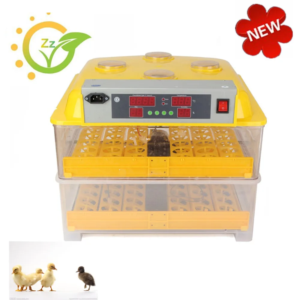 Fully automatic home commercial incubator 96 eggs turning poultry