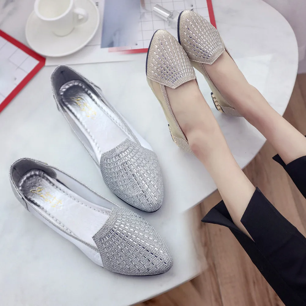 

Women s Shoes Boat Shoes Shallow Casual Working Pointed Toe Hollow Out Shoes T80726