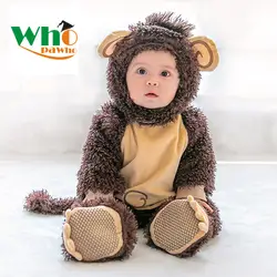 Детский комбинезон, костюм обезьяны для косплея на Хэллоуин, Рождественская одежда, детская одежда, костюм обезьяны с животными