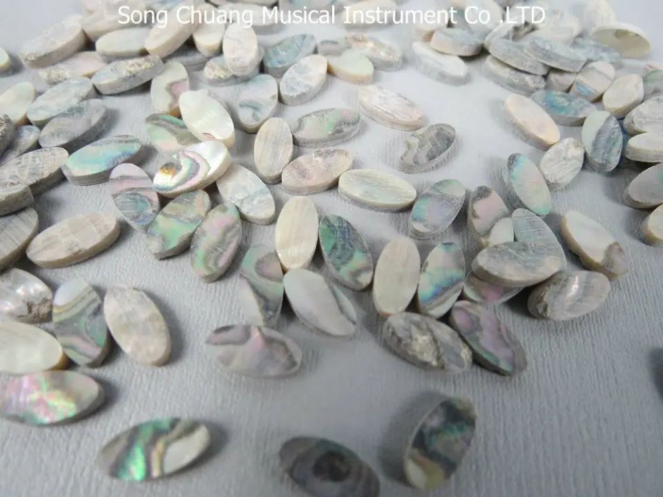 

50Pcs oval style Decorate Inlay 0.2"x0.51"(5x13mm) Mother of pearl shell blanks